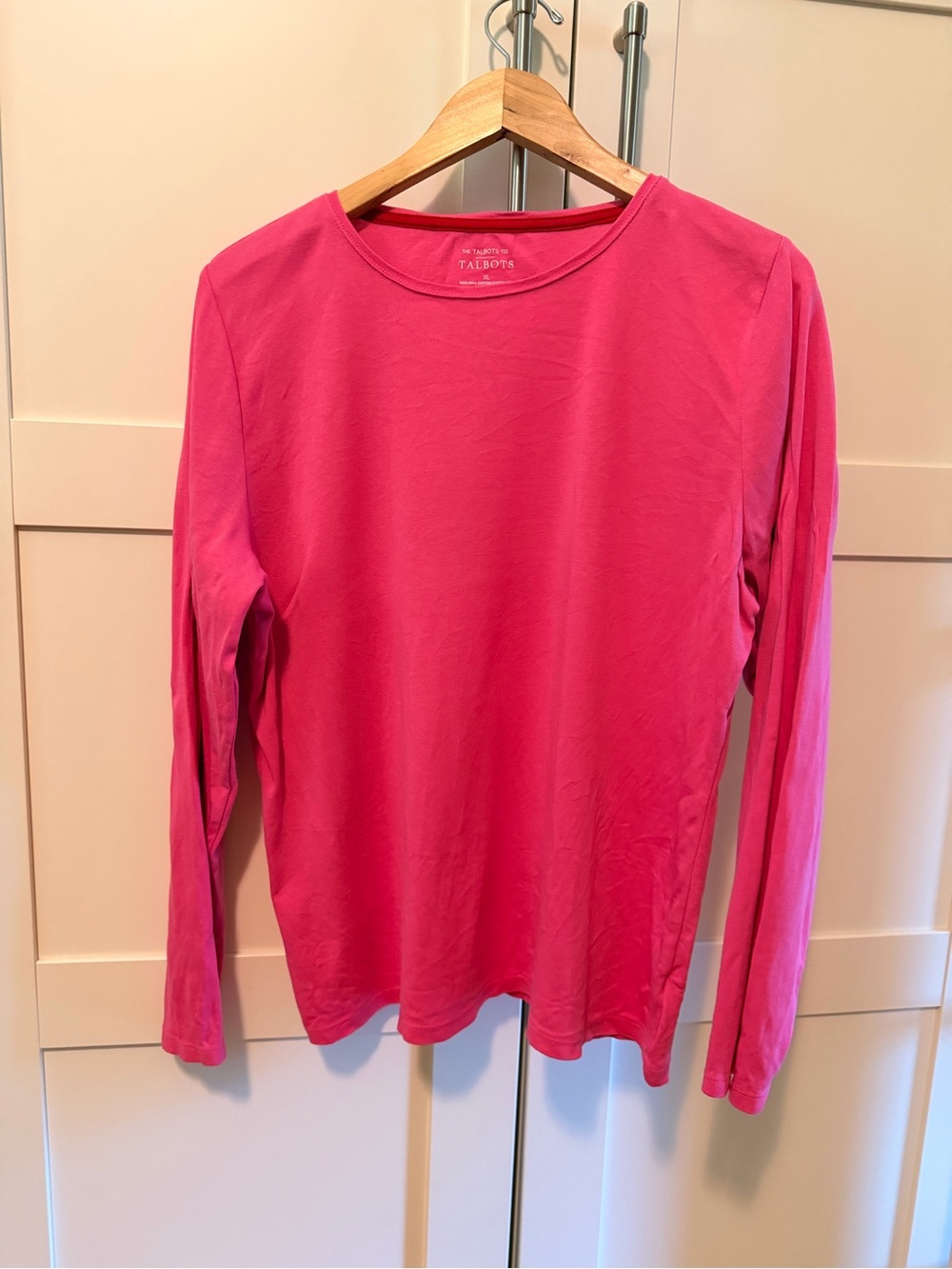 Talbots Hot Pink Women’s Long-Sleeve Tee